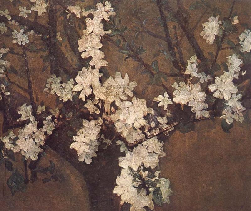 John Russell Almond tree in blossom Spain oil painting art